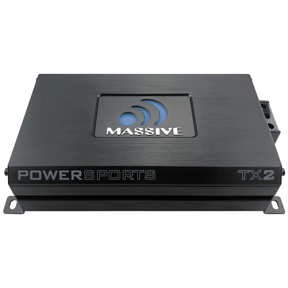 MASSIVE AUDIO TRIDENT SERIES MARINE GRADE DURA COATED AMPLIFIER 120W X 2 RMS