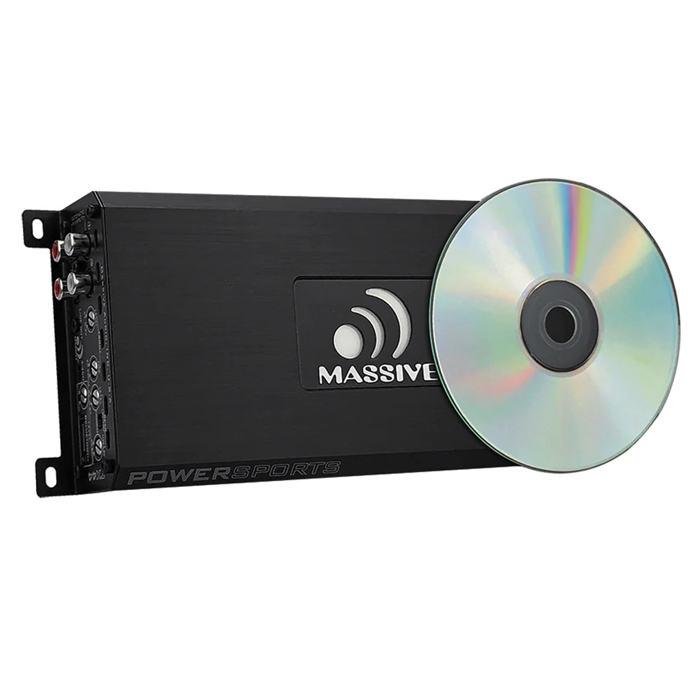 MASSIVE AUDIO TRIDENT SERIES MARINE GRADE DURA COATED AMPLIFIER 120W X 4 RMS