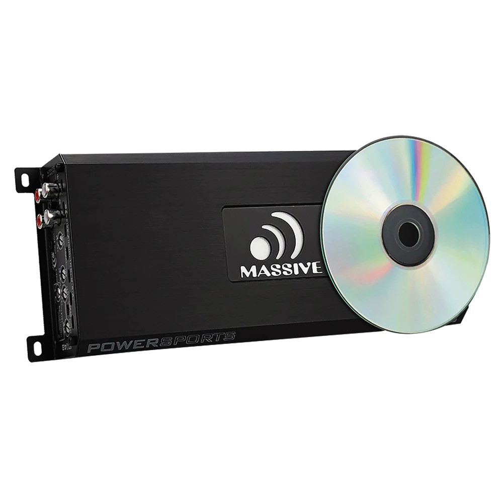 MASSIVE AUDIO TRIDENT SERIES MARINE GRADE DURA COATED AMPLIFIER 200W X 4 RMS