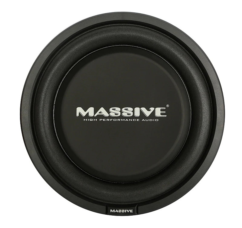 MASSIVE AUDIO 10" SHALLOW MOUNT DUAL 4 OHM 600W SUBWOOFER - 3" MOUNTING DEPTH