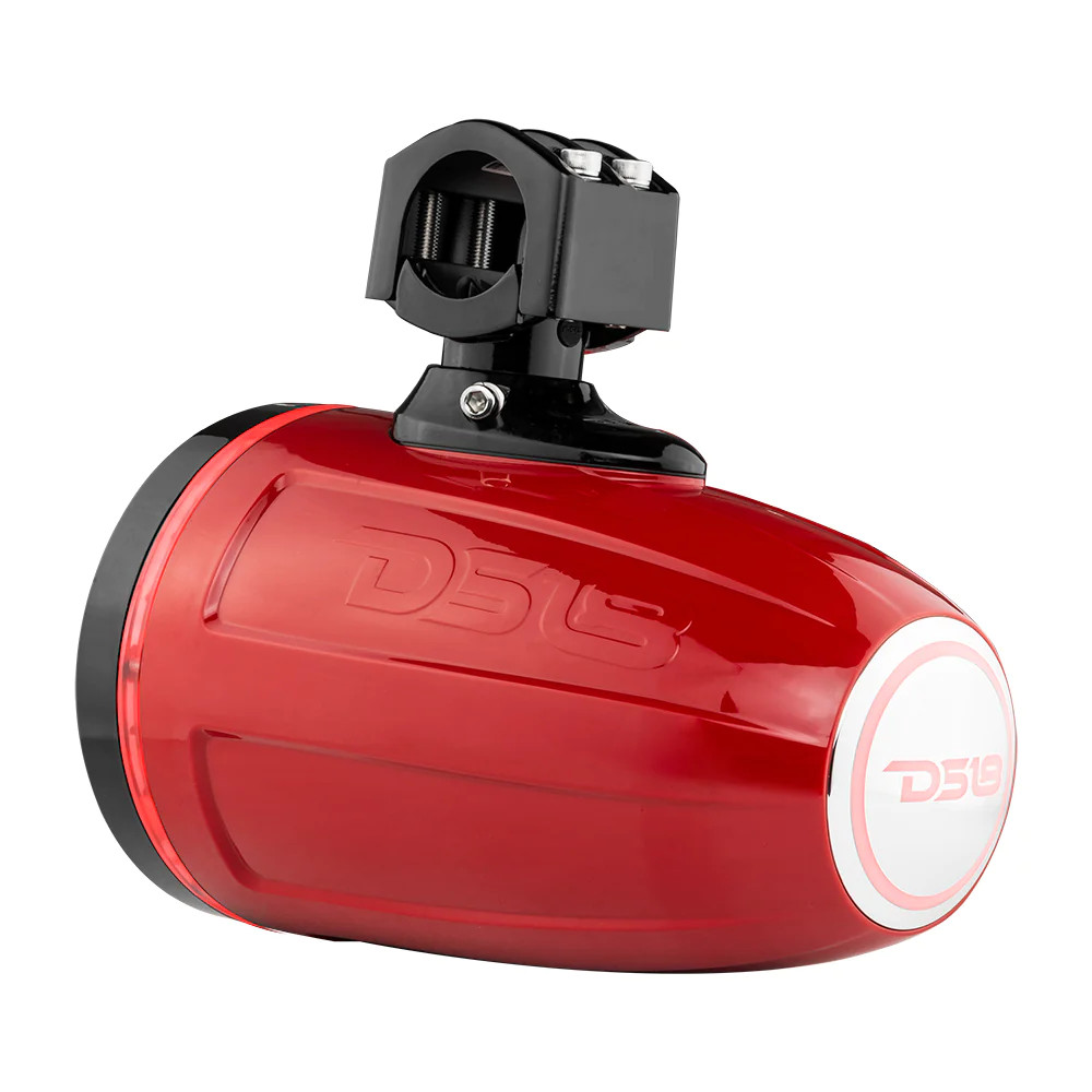 DS18 HYDRO 6.5" MARINE TOWERS WITH INTEGRATED RGB LED LIGHTS - RED
