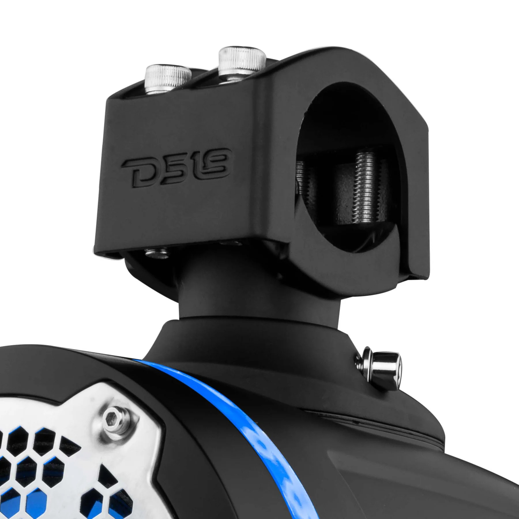 DS18 HYDRO 6.5" Neodymium Marine Towers with Built-in Passive Radiator, 1" Driver and Rgb LED Light 450 Watts Black