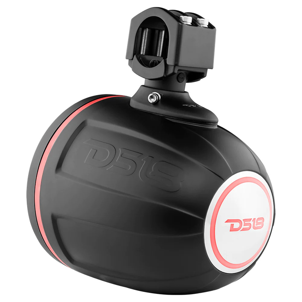 DS18 HYDRO 8" MARINE TOWERS PRO HYBRID TWO WAY MIDRANGE SPEAKERS WITH CS8 COVERS BLACK