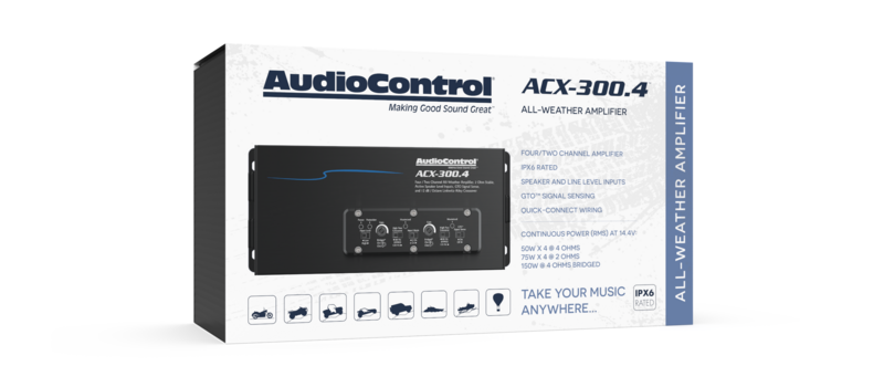 AUDIOCONTROL ACX-300.4 300 Watt 4 channel Amplifier All-Weather