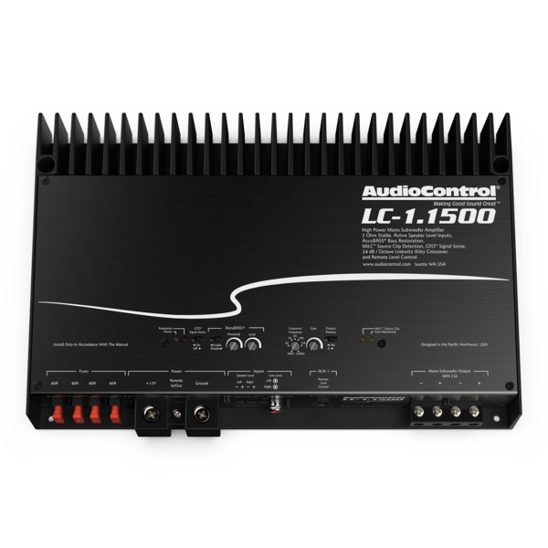 AUDIOCONTROL LC-1.1500 Mono 1500 watt Amplifier with LC2i