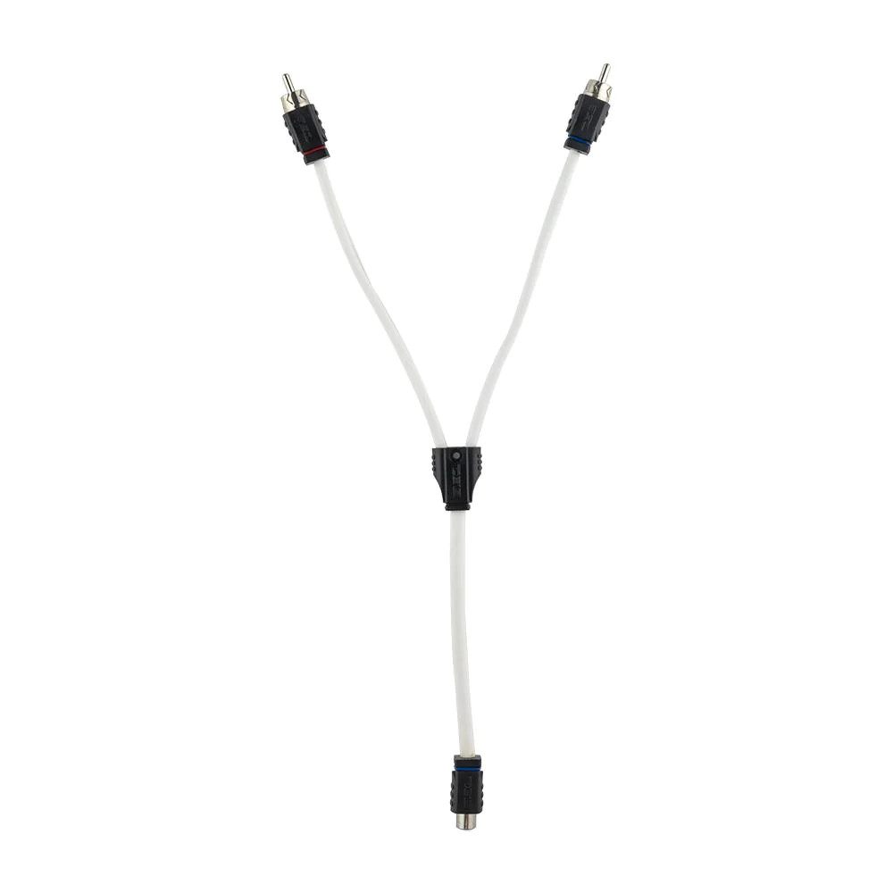 DS18 HYDRO MARINE TINNED OFC RCA Y ADAPTER 1-FEMALE TO 2-MALE CABLE