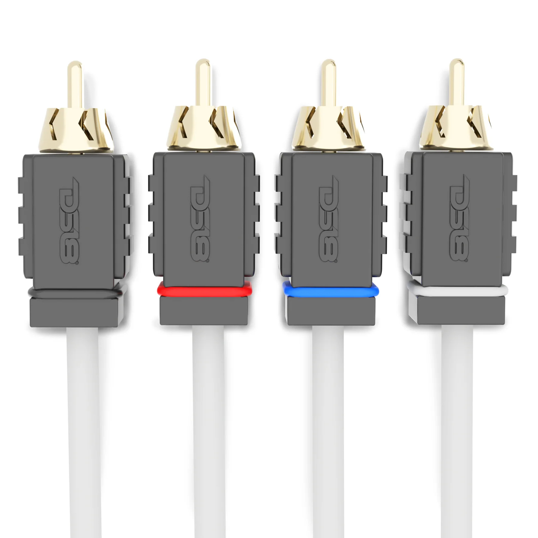 DS18 Marine Tinned OFC 25 Feet RCA 4 Channel