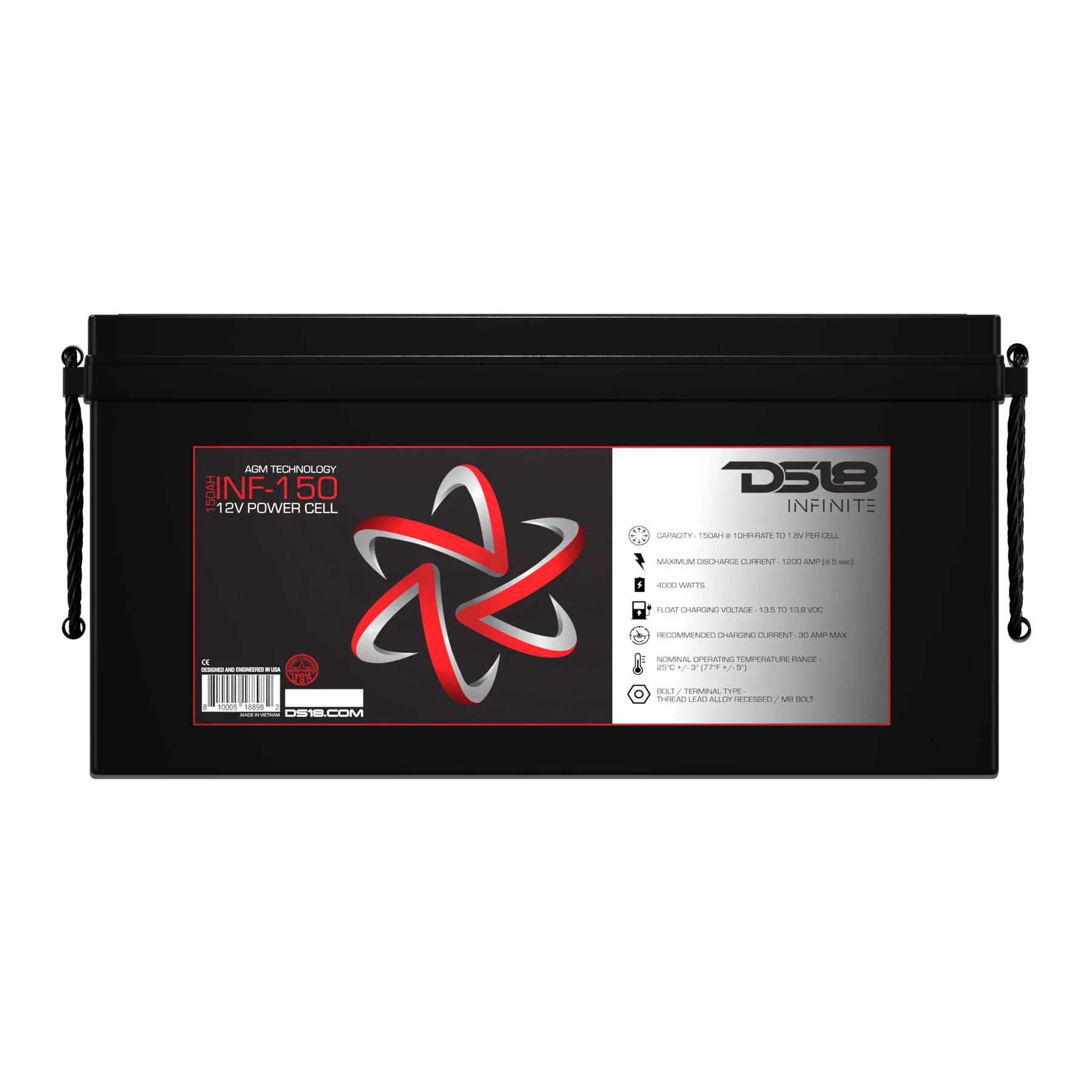 DS18 INF-150 INFINITE 150 AH AGM Power Cell Battery