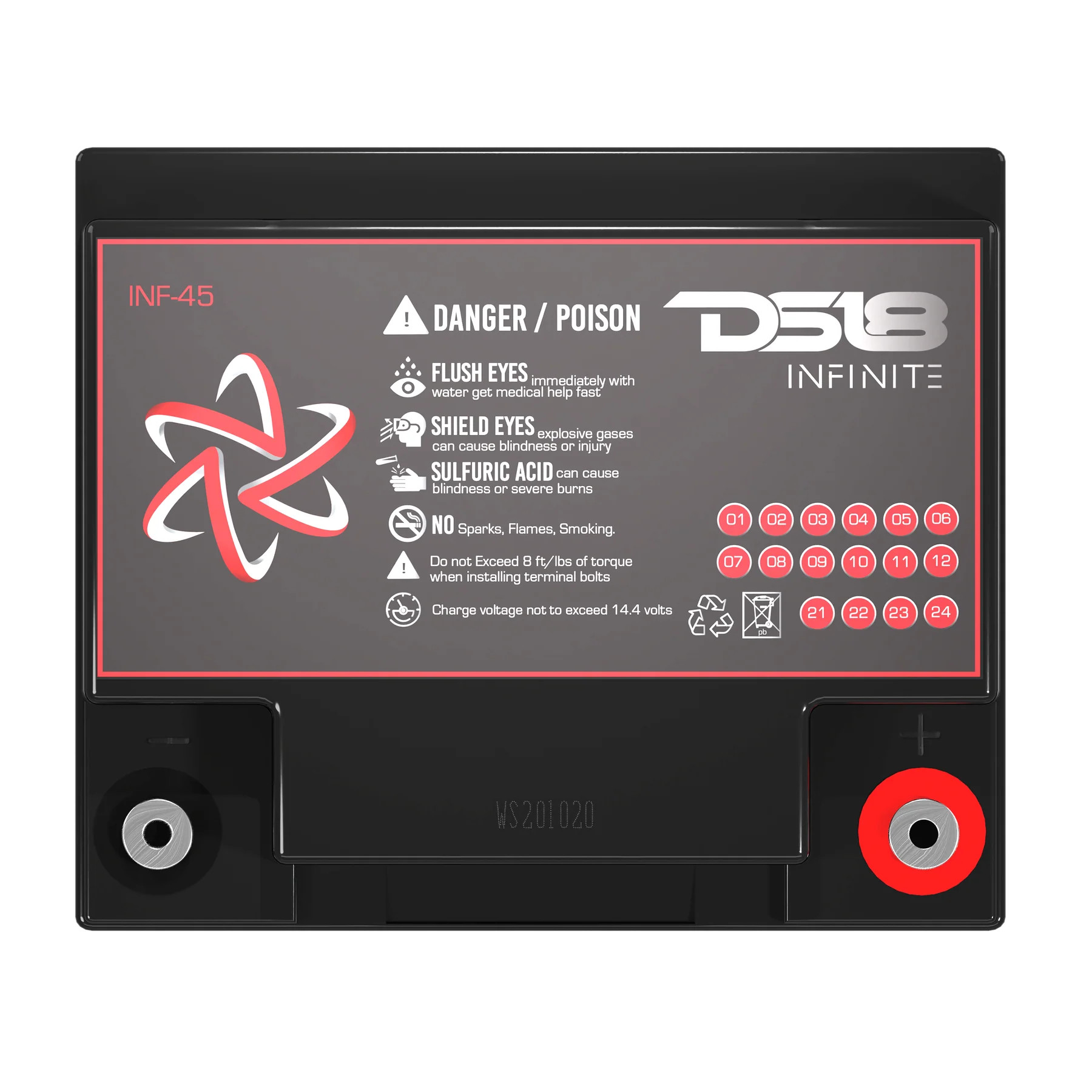 INFINITE 45 AH AGM Power Cell 12 Volt Battery