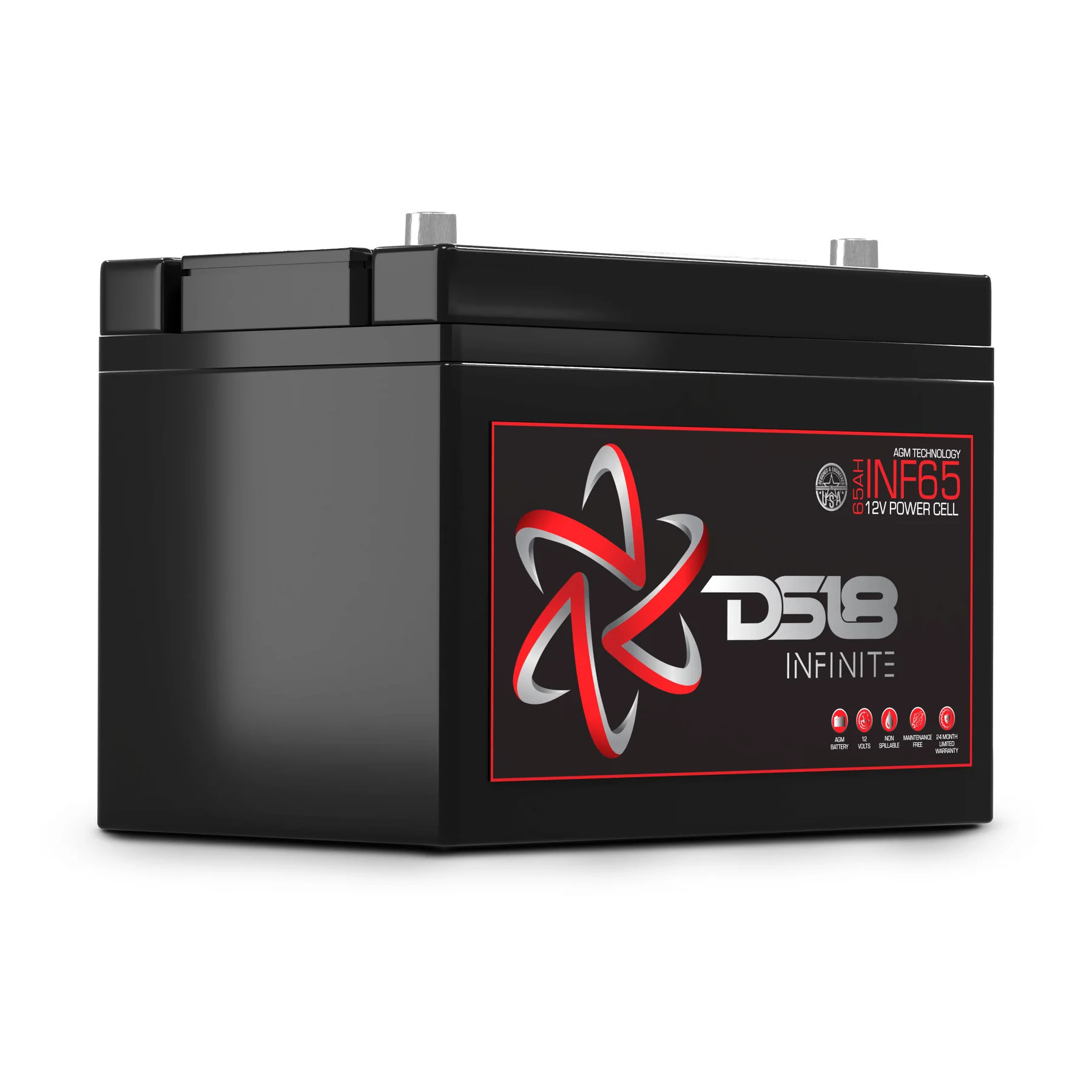 DS18 INFINITE 65 AH AGM Power Cell 12 Volt Battery