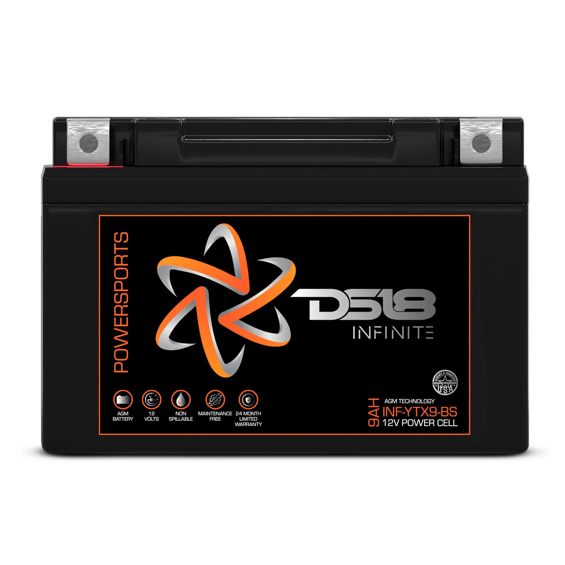 INFINITE 9 AH AGM Power Cell 12 Volt Battery For Power Sports