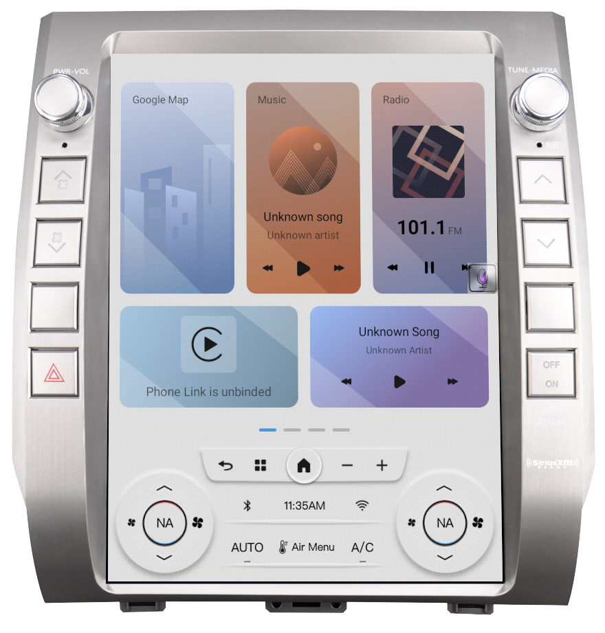 LINKSWELL TOYOTA TUNDRA 2014 UP 12.1" HD TOUCHSCREEN MULTI MEDIA RECEIVER WITH APPLE CARPLAY & ANDROID AUTO