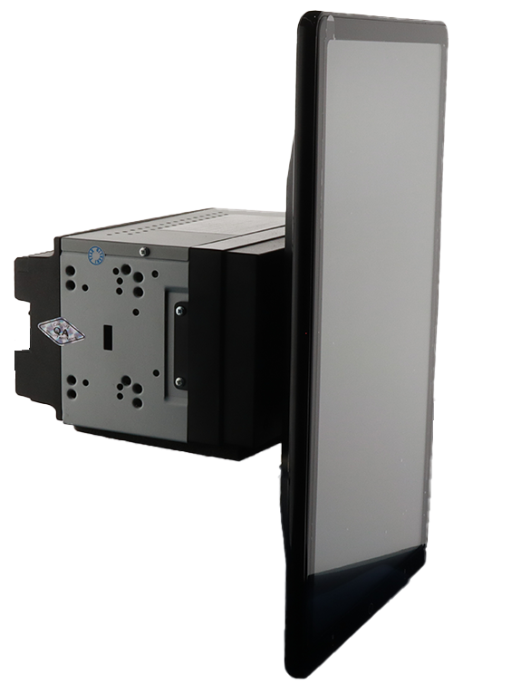 LINKSWELL 13.3" MOTORIZED UNIVERSAL DOUBLE DIN MEDIA RECEIVER WITH APPLE CARPLAY AND ANDROID AUTO