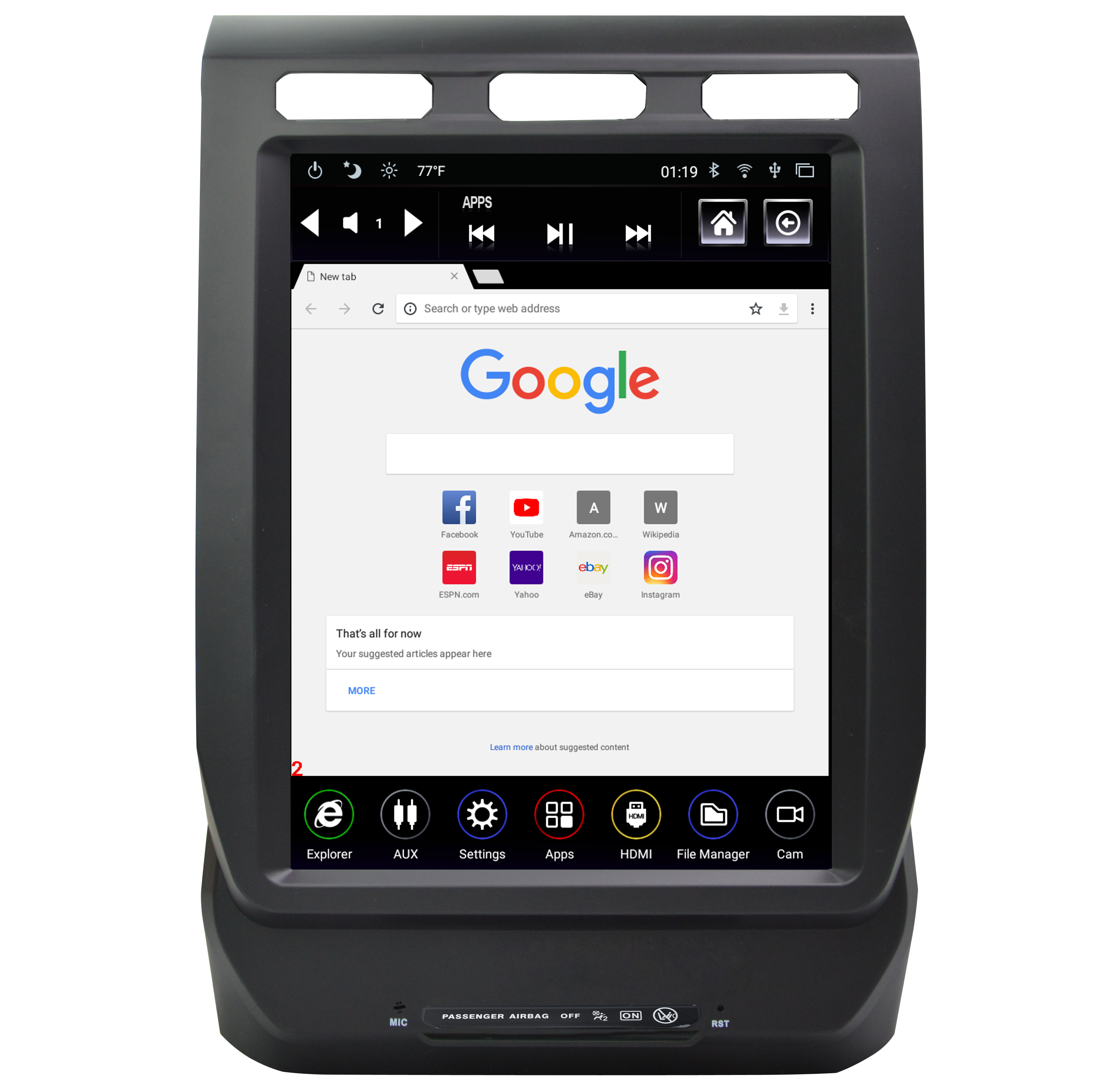 LINKSWELL 2018-2021 Ford Expedition IGO NAVIGATION, Android 9.0 w/HDMI Out, T-Style Ford Expedition 12.1" Radio/Tablet - GEN5