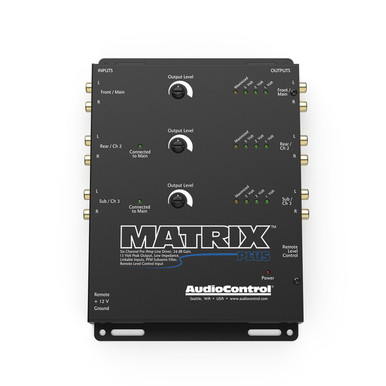 AUDIOCONTROL Matrix Plus Six Channel Line Driver BLACK - Team Marketing ...