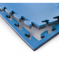 PROLAST Puzzle Sports Mat Black/Royal Color PROLAST Puzzle Sports Mat Black/Royal Color