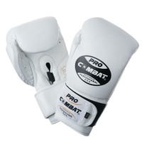 PRO COMBAT Training Gloves with Velcro Closure White Color PRO COMBAT Training Gloves with Velcro Closure White Color