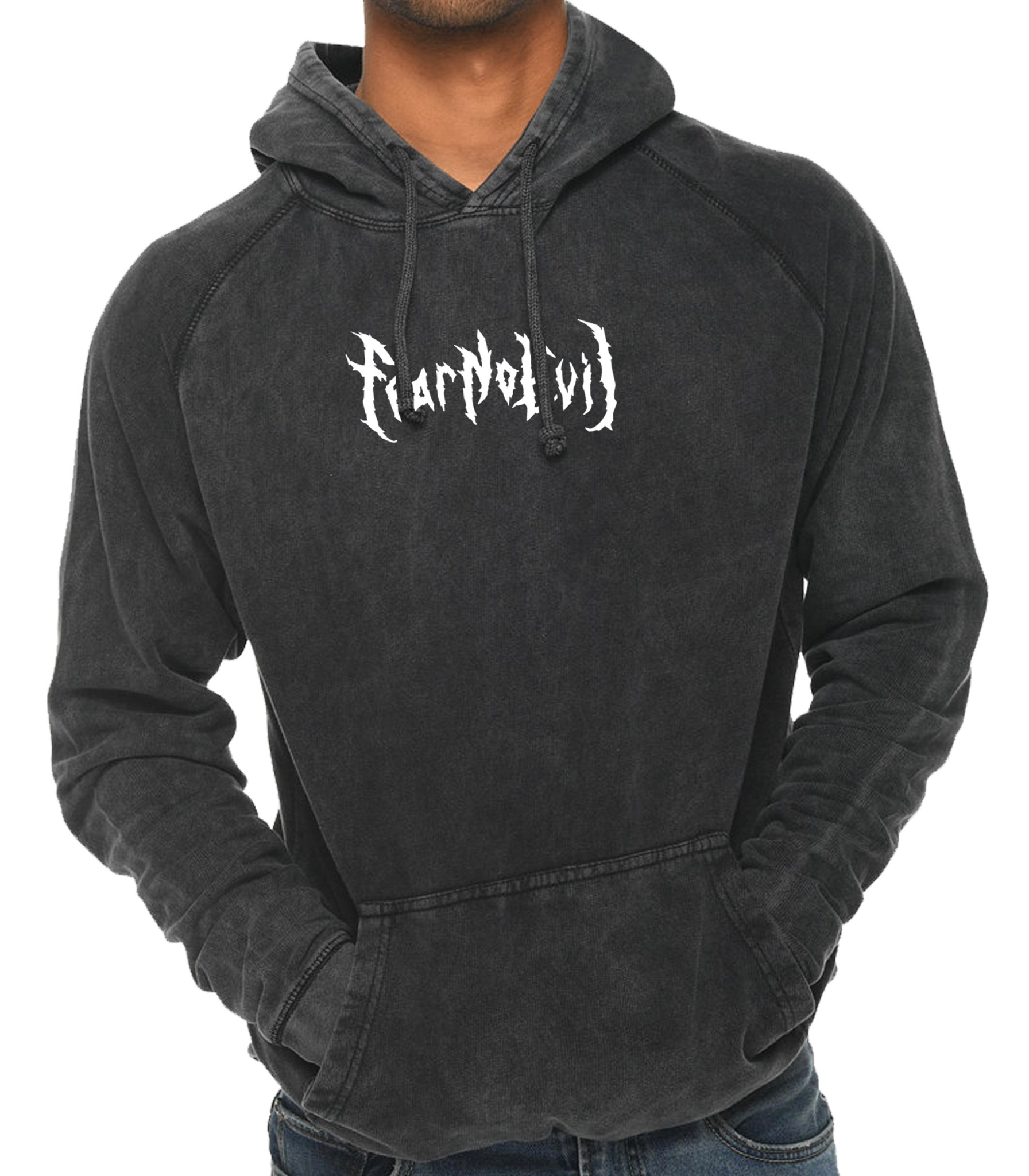 Fear No Evil Vintage Hoodie