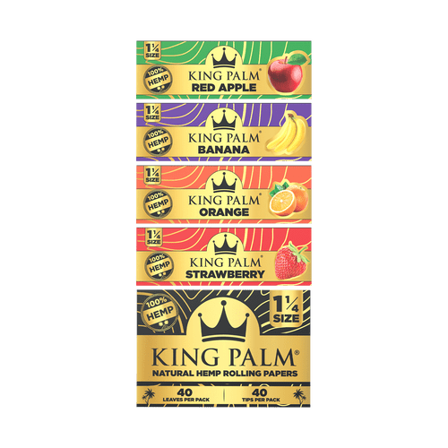 King Palm Flavored Rolling Papers 1 1/4 Size