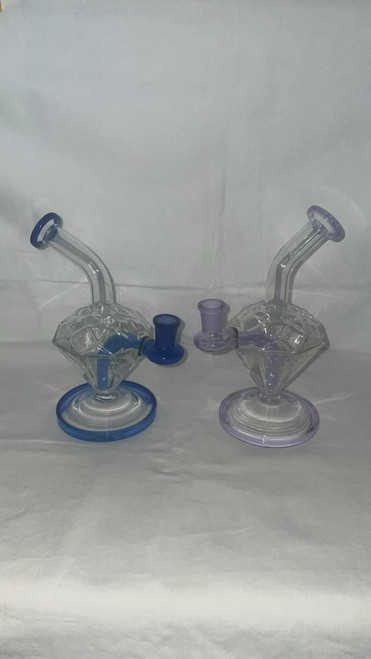 International Glass 7.5" Diamond Water Pipe