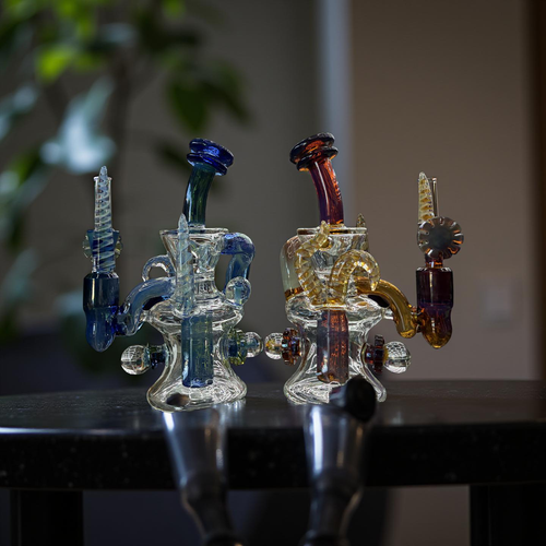 Ash Cloud Fancy Boxed Water Pipe 4 Horn