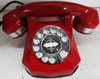 Antique Automatic Electric Red Monophone Telephone AE40 Restored