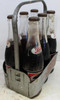 Pepsi-Cola Six Pack Aluminum Bottle Carrier with Bottles