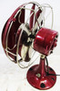 Four Bladed Fan with Diffusers (Maroon) Restored Circa 1950's