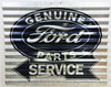 Ford Service Corrugated Metal Signs 15" by 12"