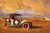 1912 Selden Brass Era Motor Car Original Oil Painting