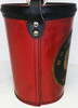 Leather Fire Bucket "Hose Company 6" Red Finish