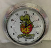 Rat Fink Green Single Neon Clock