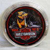 Harley Davidson Dog's Get It Red Single Neon Clock