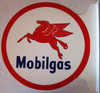 Mobilgas Flange Sign 19" Wide by 18" Tall