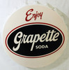 Vintage Grapette Bottle Cap Soda Advertising Wall Sign