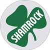 Shamrock 14" Round Gasoline Advertising Metal Sign