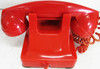 Western Electric Red Thermalite Model 302 Telephone Fully Restored Circa 1940's