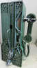 Western Electric Green Pay Telephone 3 Coin Slot 1950's Rotary Dial