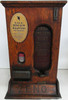 ZENO Chewing Gum 1c Oak Cabinet Dispenser, Circa 1890