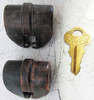 Columbus Barrel Locks Pair with original key LL