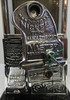 Masters Gooseneck Nickel Operated Peanut Machine circa 1930's Tan/Black