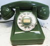 Western Electric Green Thermalite Model 302 Telephone Restored 1940's