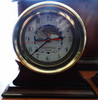 Maritime Brass Ships Clock & Barometer on Wood Stands