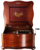 Regina Mahogany Serpentine Cabinet Music Box Style #50