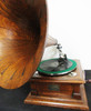 Victor V Phonograph with Original Oak Spear Tip Horn circa 1905 Fully Restored