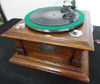 Victor V Phonograph with Original Oak Spear Tip Horn circa 1905 Fully Restored