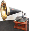 Victor ll Phonograph with Brass Bell Horn Hump Back circa 1905 Fully Restored