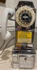 Gray Station Chrome Pay Telephone 1940's Fully Restored White
