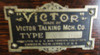 Victor Type M "Monarch" Circa 1901 Incredible Quarter-Sawn Oak RARE