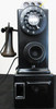 Western Electric LH Pay Telephone 3 Coin Slot 1930's Black Fully Restored
